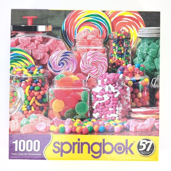 Springbok 1000 Piece Candy Galore Guy Call Photography Jigsaw Puzzle - GUC - Picture 1 of 11
